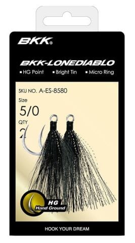 BKK Lone Diablo BT- Black Bucktail Olta İğnesi