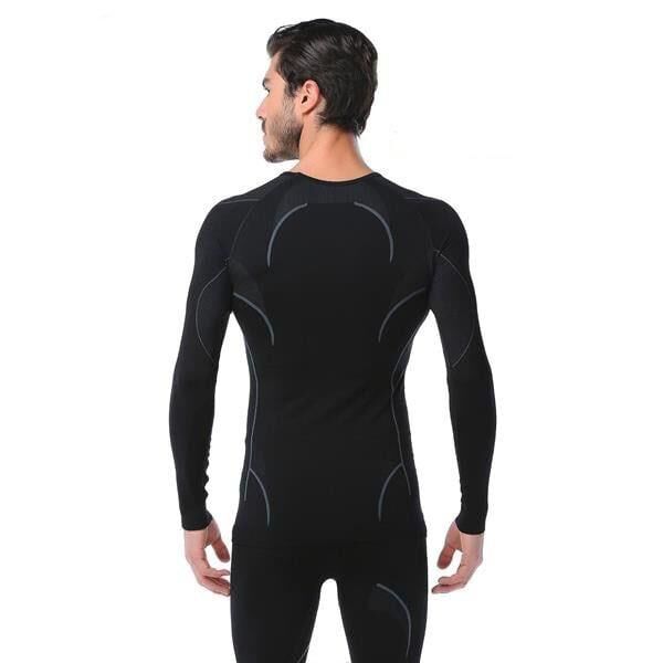 Evolite Thermowear Bay Termal Üst İçlik S-M Siyah-Gri E-3025