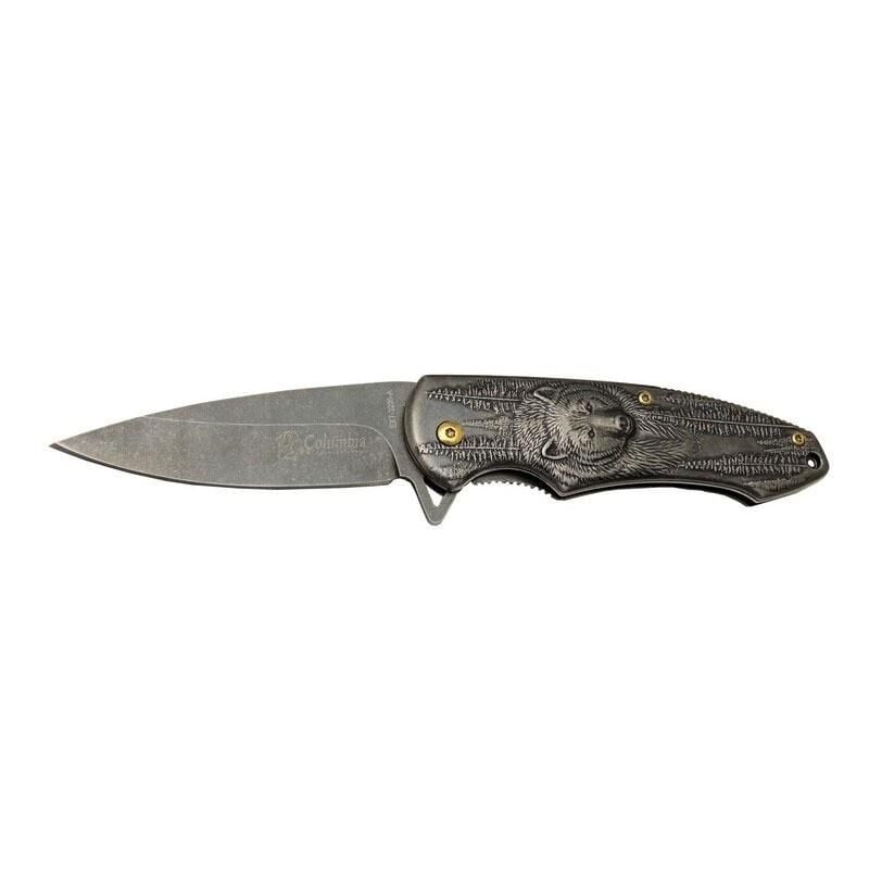 Columbia EXT-3205-A Ayı Desenli Çakı 22 Cm