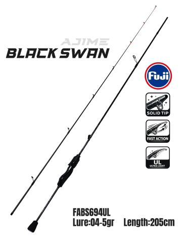 Fujin Theone 2000 Black Swan 205Cm 04-5Gr Aji Lrf Olta Seti