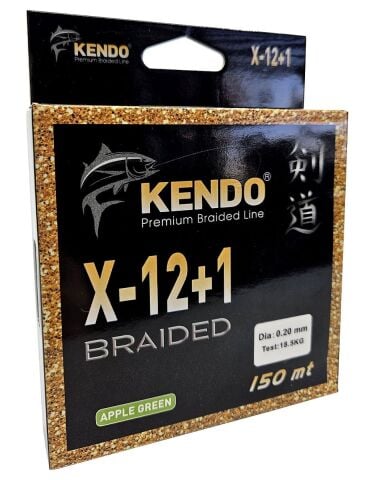 Kendo X-12+1 Braided 150m Apple Green Örgü İp