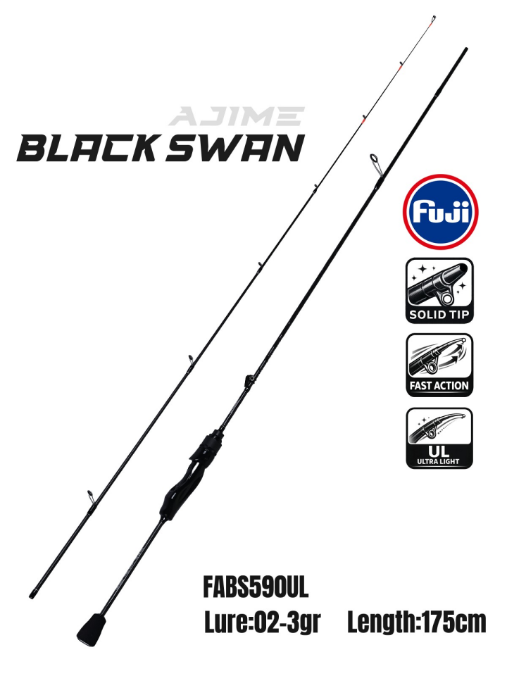 Fujin Dragon 1000s Black Swan 175 Cm 02-3 Gr Aji Lrf Olta Takımı Seti