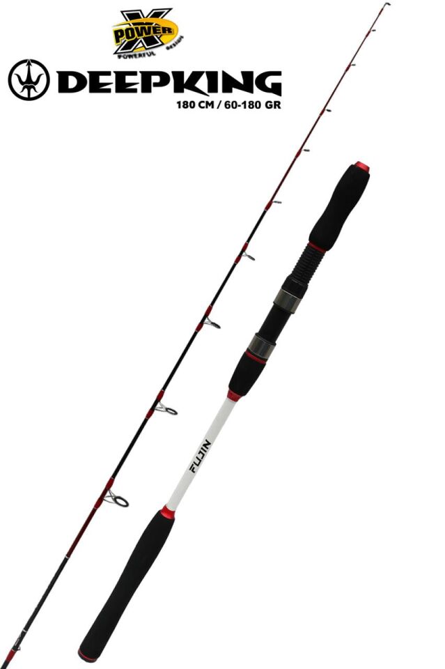Okuma Fin Chaser X FNX-60 Fujin DeepKing 60-180 Gr Bot Tekne Olta Takımı Seti