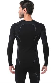 Evolite Thermowear Bay Termal Üst İçlik M-L Siyah-Gri E-3025