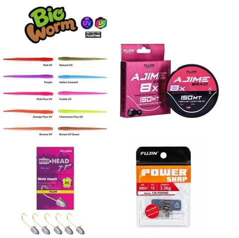 Fujin Dragon 2000s Black Swan 190cm 03-4 Gr Aji Lrf Olta Takımı Seti