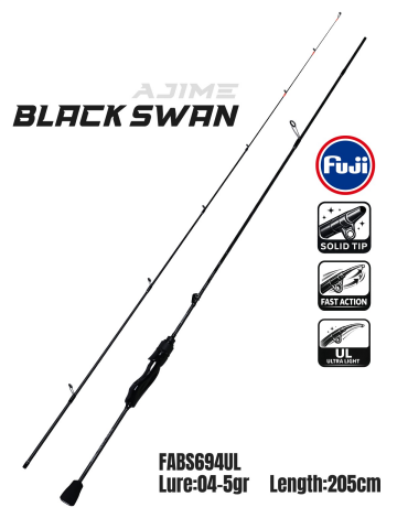 Fujin Dragon 2000s Black Swan 205cm 04-5 Gr Aji Lrf Olta Takımı Seti