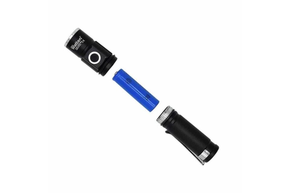 Black Watton WT-089 Yüksek Güçlü El Feneri Şarj Edilebilir