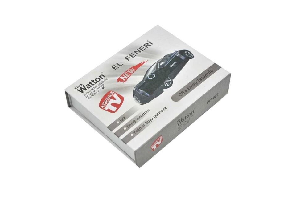 Black Watton WT-089 Yüksek Güçlü El Feneri Şarj Edilebilir