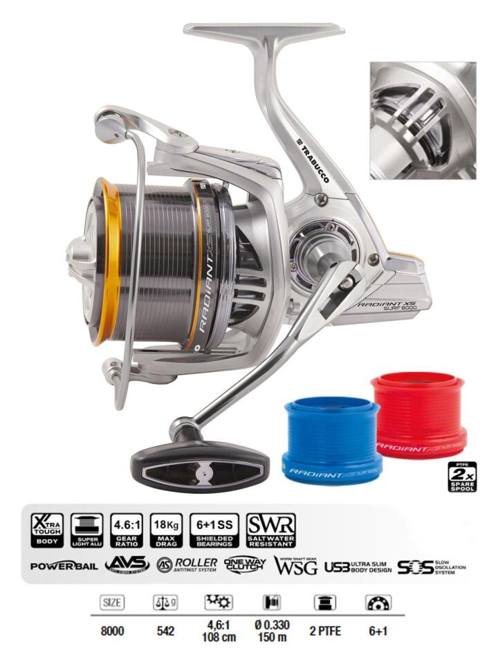 Trabucco Radiant XS Surf 8000 Surf Olta Makinesi