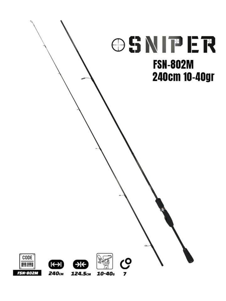 Fujin Sniper 240cm 10-40gr Spin Olta Kamışı