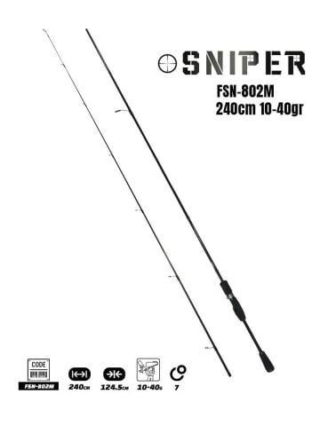 Fujin Sniper 240cm 10-40gr Spin Olta Kamışı