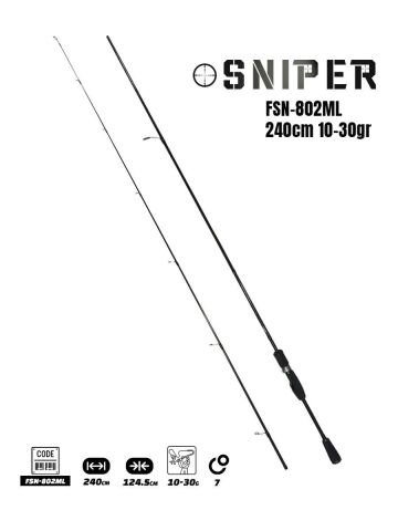 Fujin Sniper 240cm 10-30gr Spin Olta Kamışı