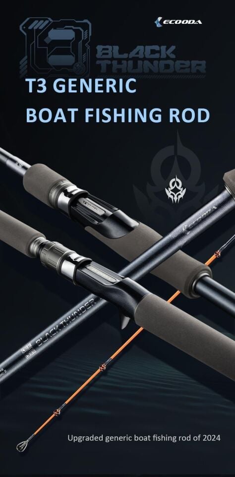 Ecooda Black Thunder 3 210cm 20-80g Boat-Tekne Kamışı