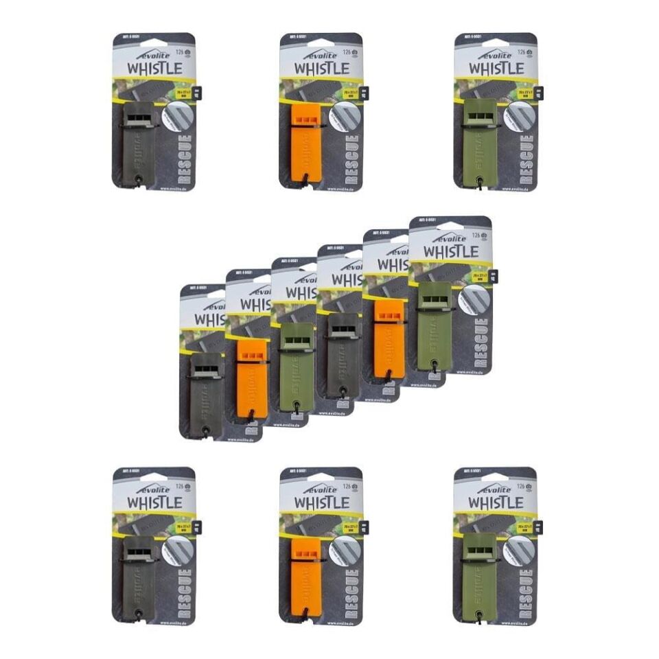 Evolite Rescue E-5531 126 Db Deprem Düdüğü 12 Adet