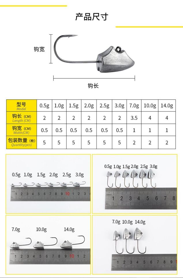 Ecooda Triangular Jighead Owner Hook