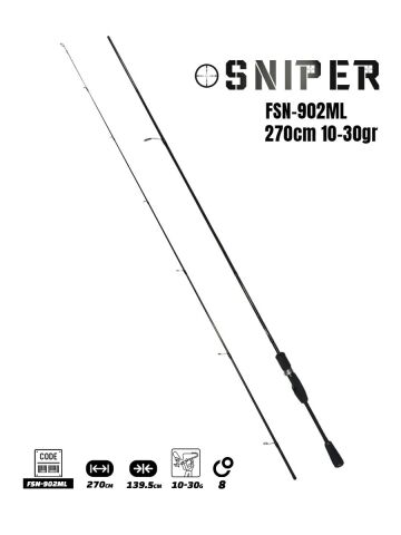 Okuma Wave Power 3000 Fujin Sniper 270Cm 10-30 Gr Spin Olta Takımı Seti
