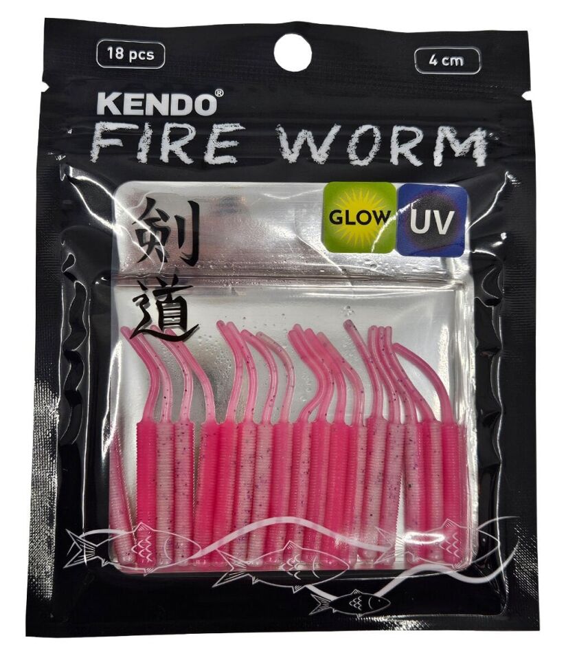 Kendo Fire Worm Lrf Silikonu 5cm 18 Adet