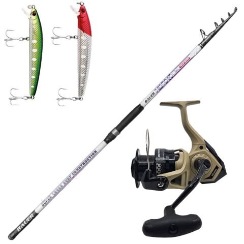 Bauer Furia 420 cm Okuma Outrax 6000 Palamut Kurşun Arkası Olta Takımı Seti