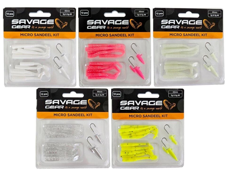 Savage gear Lrf Micro Sandeel Kit 12 Adet(1+1.5+5) Maket Balık