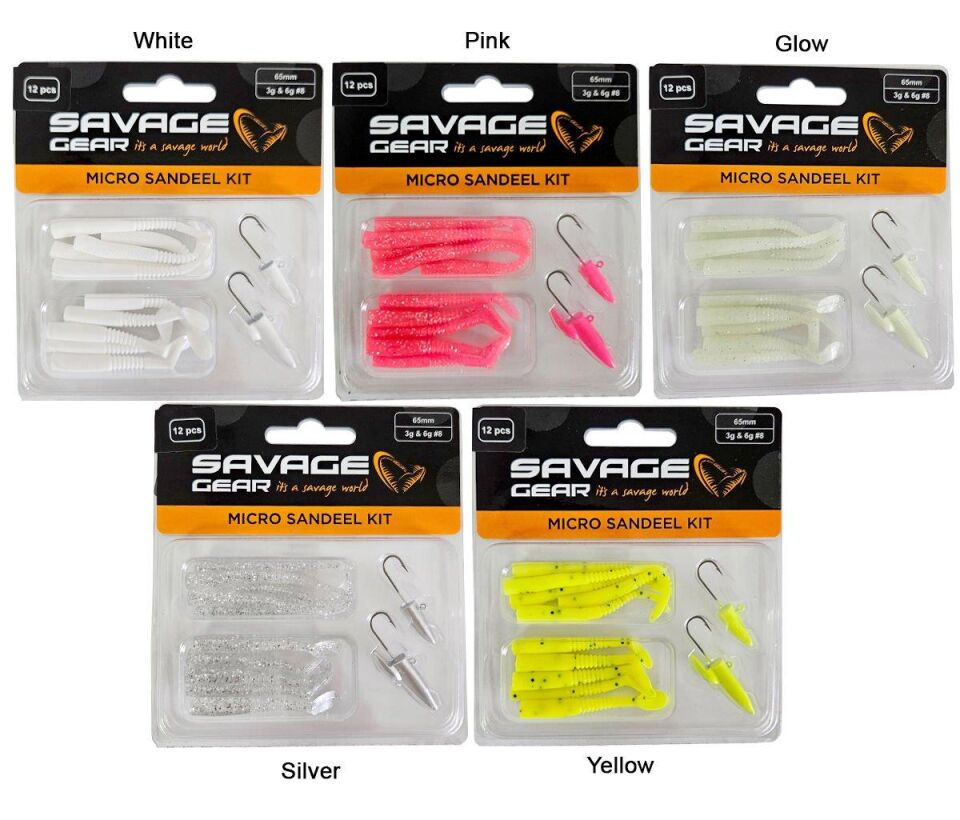 Savage gear Lrf Micro Sandeel Kit 12 Adet(1+1.5+5) Maket Balık