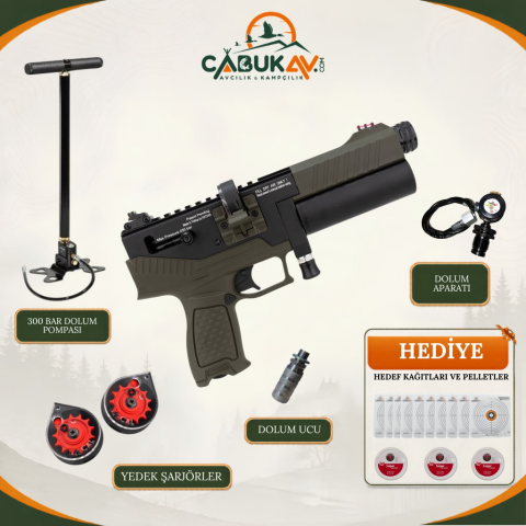 Hatsan Velox 5.5 mm OD Eco PCP Havalı Tabanca Seti