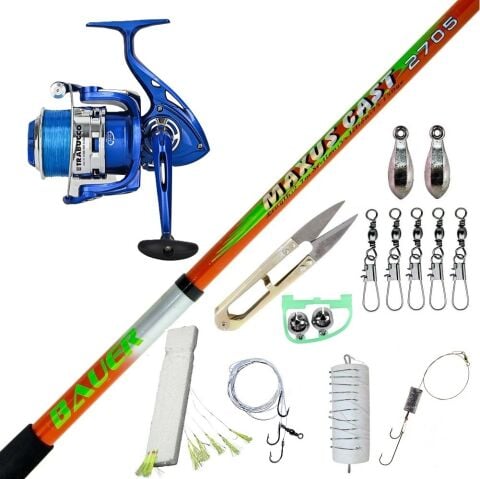 Trabucco Whiper 6000 Bauer Maxus 350 Cm Olta Takımı Seti