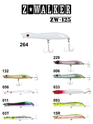 Fujin Z-Walker 125 ( Levrek-Lüfer-Kofana ) Su Üstü Maket Balık