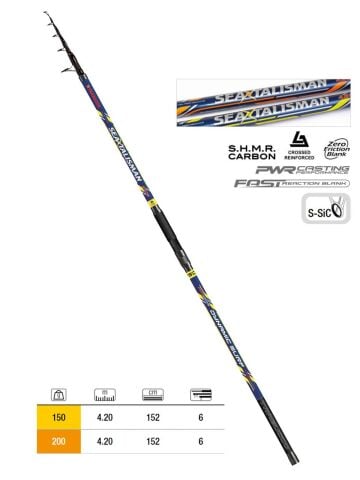 Trabucco Seatalisman Dynamic Surf 420cm 150gr Teleskopik Surf Kamışı