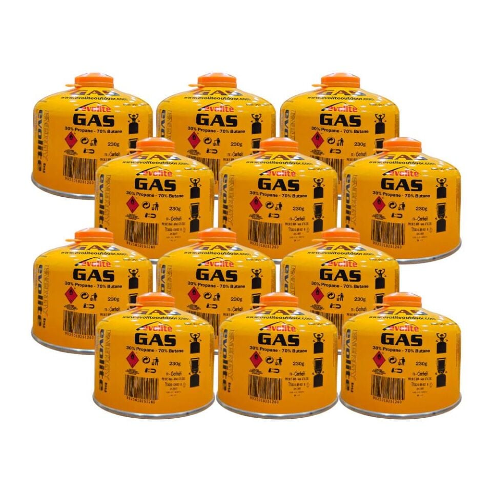 Evolite 230 Gr. Gaz Ocak Kartuşu 12 Adet EVO-010-A2