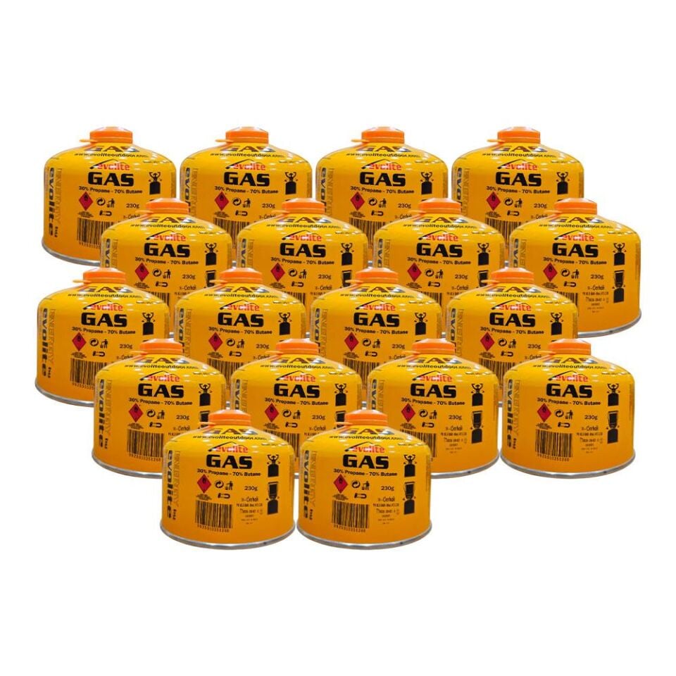 Evolite 230 Gr. Gaz Ocak Kartuşu 18 Adet EVO-010-A3