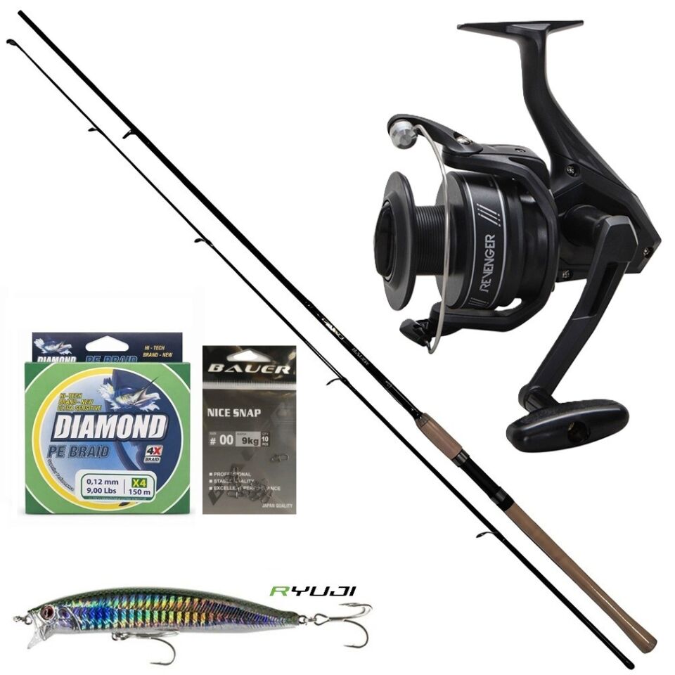 Okuma Revenger A RV-4000A Bauer Daiko 270 Cm 15-40 Gr Spin Olta Seti