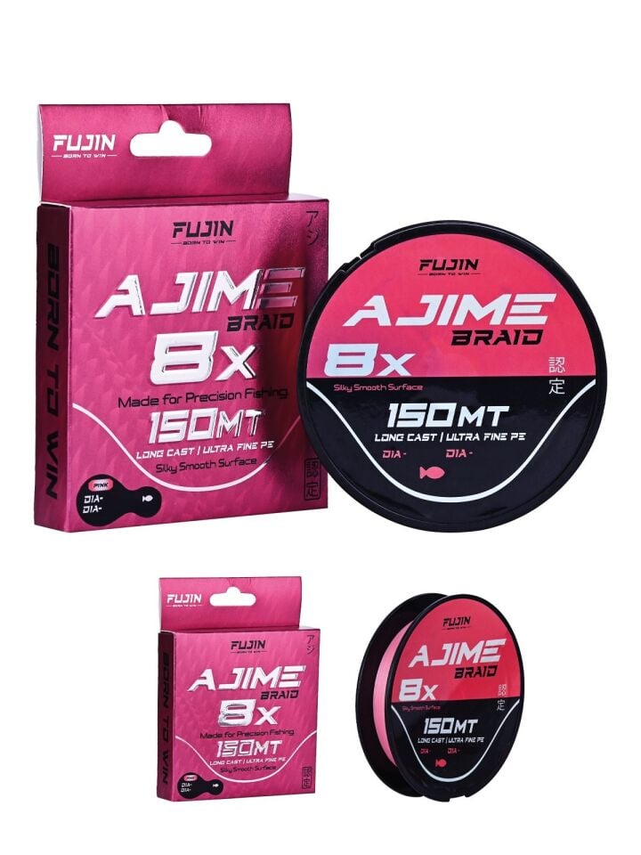 Fujin Ajime Braid 8x 150mt Pink İp