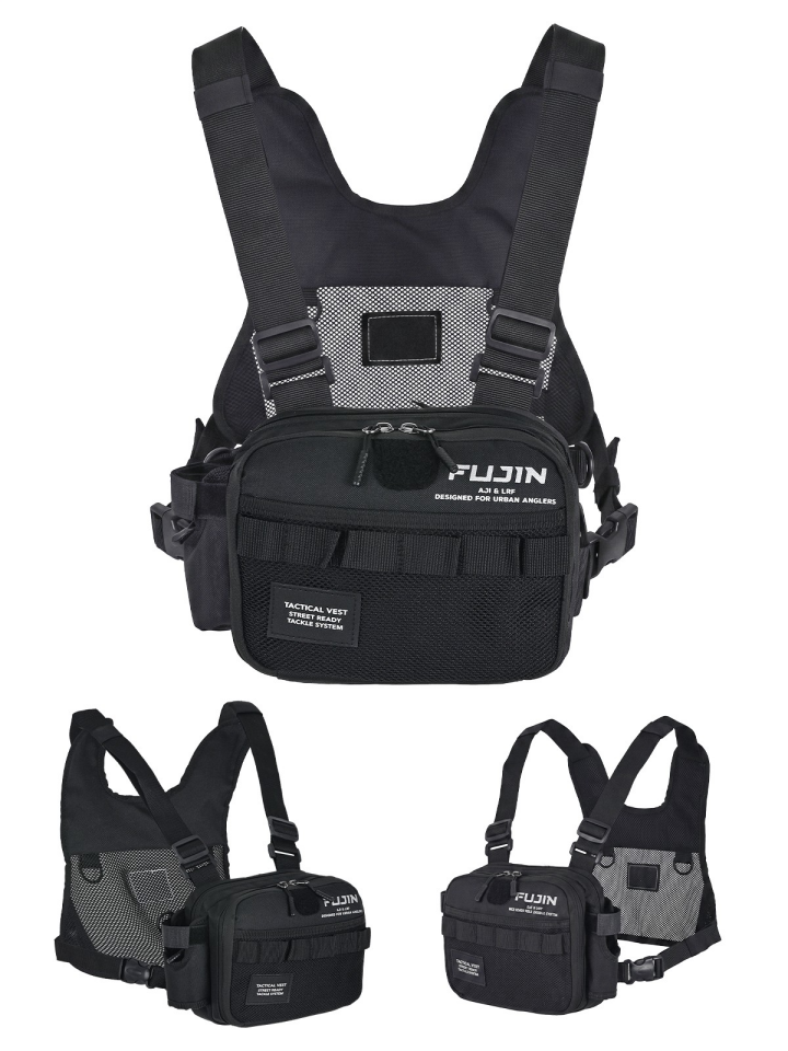 Fujin Tactical Vest Black Balıkçı Çantası