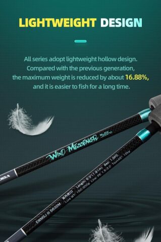 Ecooda Wind Meesenger 3 191cm 150-300g Slow Jigging Kamışı ( Tetikli )