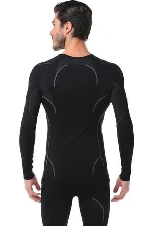 Evolite Thermowear Bay Termal Üst İçlik M-L Siyah-Gri E-3025
