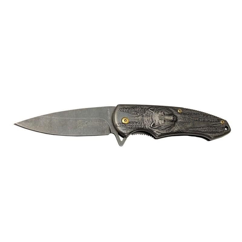 Columbia EXT-3205-A Ayı Desenli Çakı 22 Cm
