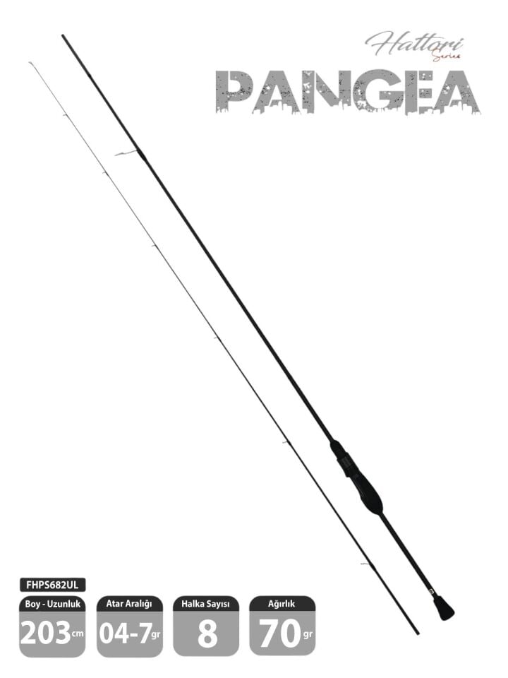 Fujin Hattori Pangea 203cm 04-7gr LRF Kamışı 682UL