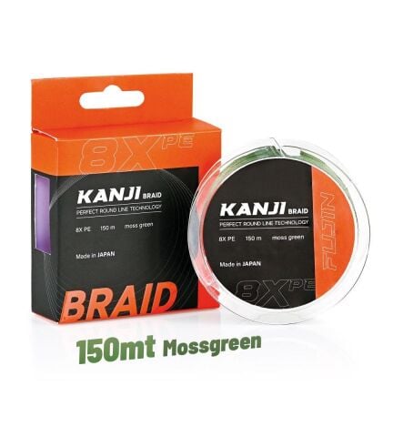 Fujin Kanji 8X 150MT Moss Green Pe Line Japon İp Misinası