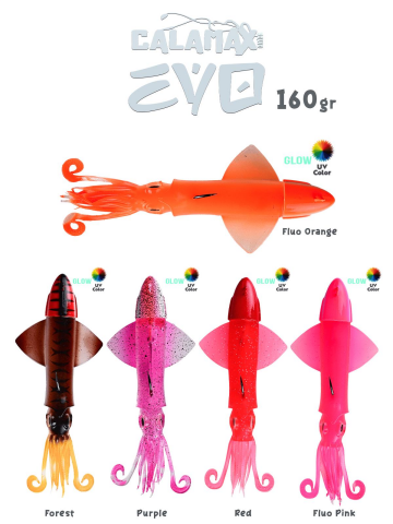 Fujin Calamax EVO 160gr Combo Squid Silikon Yem