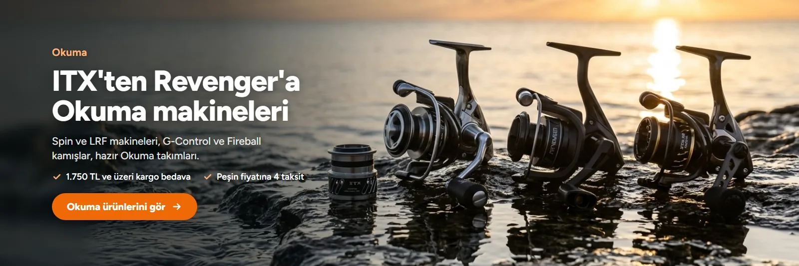 Okuma olta makinesi ve kamışları